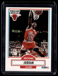 lot 83A image: Michael Jordan 1990 Fleer #26 Basketball Card