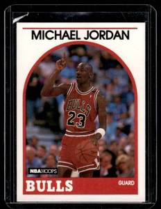 lot 84A image: Michael Jordan1989 NBA Hoops #200 Basketball Card