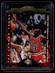 lot 85A image: Michael Jordan Die Cut A Cut Above 1996 Upper Deck #CA4 Basketball Card