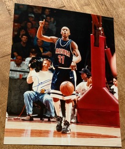 lot 90A image: Jason Terry Signed 8x10 Photo 199 Press Pass COA Basketball