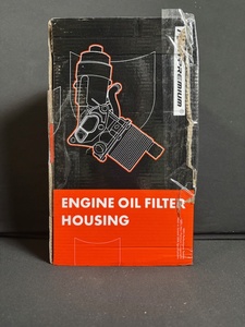 lot 6 image: Engine Oil Filter Housing - Aluminum Dual Port Assembly