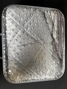 lot 41 image: MAXTID Kids Weighted Blanket 4 lb Grey 36x48 in