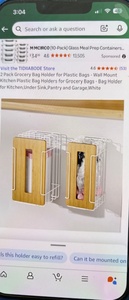 lot 69 image: Trash Grocery Bag Holder 2-Pack CS016B CS016W