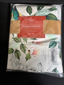 lot 80 image: Maison dHermine Curtain Panel - Solstice Ecru - 50x96