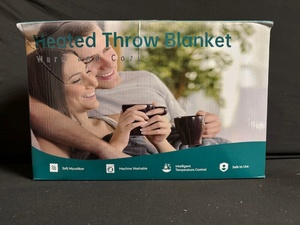 lot 90 image: Warm and Cozy Heated Throw Blanket 50x60 Inches
