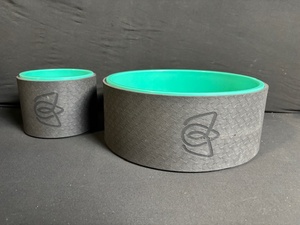 lot 112 image: 2x Foam Air Filter Cylinders - Teal Interiors