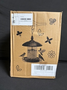 lot 130 image: Bird Feeder - Hanging Tube-Style Outdoor Feeder