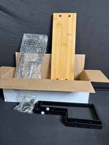 lot 138 image: X004M2Q08P Expandable Mug Organizer Kit - 3 Wood Panels  Frame