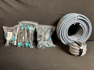 lot 144 image: Drip Irrigation Kit - Assorted Fittings, Heads & Tubing