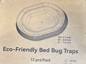 lot 148 image: Eco-Friendly Bed Bug Traps 12 Pc Pack