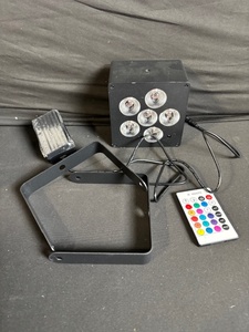 lot 172 image: RGBW LED Stage Light - 6-LED Par Light With IR Remote & Mounting Bracket