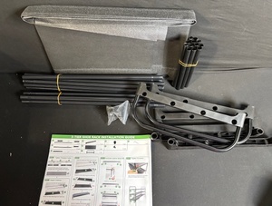 lot 181 image: 3-Tier Shoe Rack Kit with Hardware & Installation Guide - NEW in Box