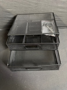 lot 191 image: SRJZMLY Under Desk Drawer Organizer - Metal No-Drill 2-Drawer Cabinet (HomeOffice)