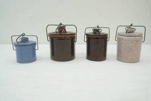 lot 53 image: 4 Cheese Crocks