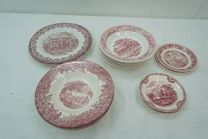 lot 147 image: Vintage Dishes , royal ,willow ware, Johnson brothers and others