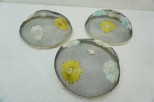 lot 150 image: Vintage Picnic dish plate bug protectors (3)