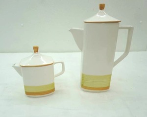 lot 158 image: Vintage Imperial stone coffee and tea servers