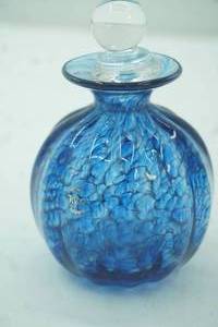 lot 189 image: Hand-Blown Art Glass Perfume Bottle