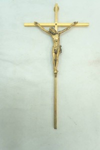 lot 272 image: Brass Crucifix 10 by 5.25