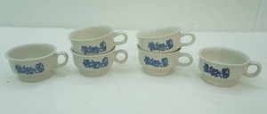 lot 362 image: Set of 6 Yorktowne Pfaltzgraff Stoneware Mugs