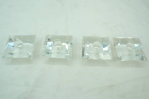 lot 437 image: Lead Crystal Taper Candle Holders