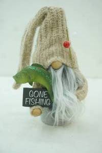 lot 440 image: Gone Fishing Gnome Figurine 9 tall