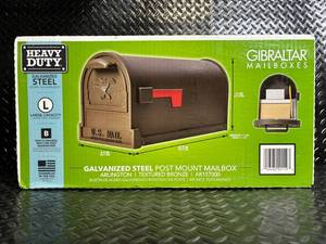 lot 6 image: Gibraltar Mailboxes AR15T000 Galvanized Steel Post Mount Mailbox Arlington Textured Bronze