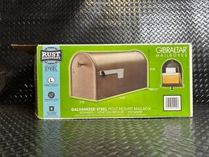 lot 9 image: Gibraltar Mailboxes EM160VB0 Galvanized Steel Post-Mount Mailbox