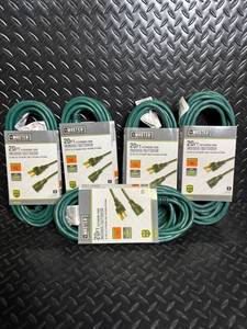 lot 32 image: Master Electrician 20 ft Extension Cord IndoorOutdoor - 16 GA - 125V13A - Lot of 5 - 765125