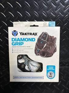 lot 35 image: Yaktrax Diamond Grip - Winter Traction for Shoes - Size S - Black