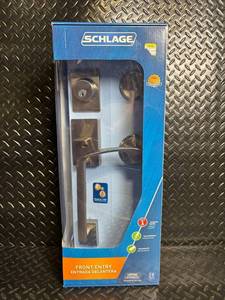 lot 47 image: Schlage Front Entry Door Lock Set - Lever & Deadbolt