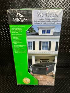 lot 52 image: Gibraltar Mailboxes MailSafe Locking Curbside Mailbox - Black