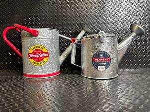 lot 78 image: Behrens Metalware Watering Can & True Value Watering Can (Lot of 2) - Galvanized