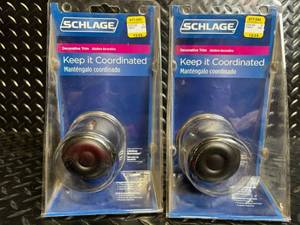 lot 113 image: Schlage Keep It Coordinated Decorative Trim 677-544 - 2-Pack