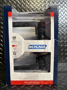 lot 114 image: Schlage LAT Keyed Entry Lockset - Finish 622 - 2 Keys Included
