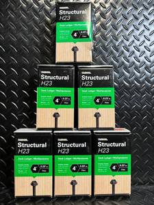 lot 136 image: Starborn Structural H23 Deck Ledger  Multipurpose - 4 in x 0.23 in Hex Exterior-Grade Screws - 6-Pack