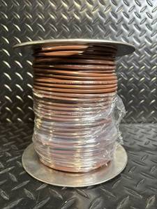 lot 150 image: Copper Wire Spool - Brown Insulated Copper Conductor on Metal Reel