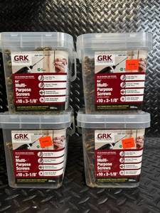 lot 162 image: GRK Fasteners ESR-3201 R4 Multi-Purpose Screws - 10 x 3-18 in - 350 ct (Lot of 4)