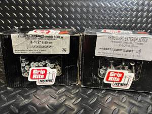 lot 173 image: Grip Rite PrimeGuard Exterior Screws - 3-12 in & 2-12 in, 5 lb Boxes (265 pcsbox)