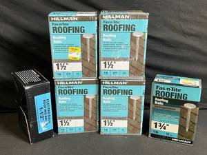 lot 191 image: Hillman Fas-n-Tite Roofing Nails - 1-12in 11GA Electrogalvanized