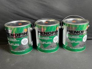 lot 225 image: Penofin Penetrating Oil Finish - Rainier Golden Brown Exterior - 128 oz (1 gal) - Lot of 3