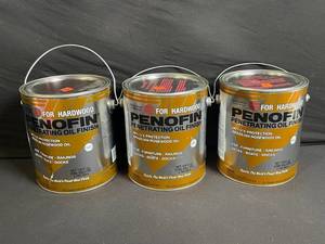 lot 236 image: Penofin Penetrating Oil Finish for Hardwood - Transparent Tigerwood - 128 oz (3-Pack)