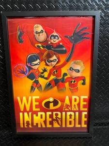 lot 37 image: The Incredibles Framed Poster - We Are Incredible