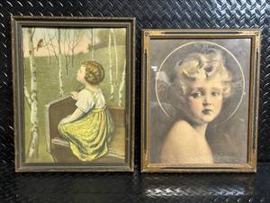 lot 53 image: Light of World Vintage Framed Prints (Lot of 2)