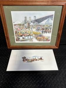 lot 55 image: Kathryn Mullins Minneapolis Farmers Market - Framed Print, Edition 83200
