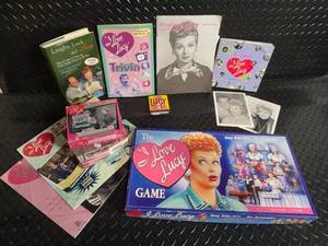 lot 94 image: I Love Lucy Memorabilia Lot - Board Game, Books, Calendars & Magazines