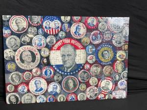 lot 177 image: Puzzle - Presidents Campaign Button Collage Jigsaw Puzzle