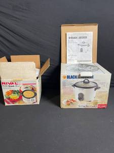 lot 286 image: Black & Decker RC410 Rice Cooker 16-Cup - Rival Fiesta Crock - Rival Crock-Ette 3205
