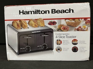 lot 9 image: Hamilton Beach Contemporary 4-Slice Toaster - Model 24997F