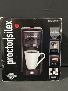 lot 11 image: Proctor Silex 49961PS Single-Serve Coffee Maker - 1 Cup, K-Cup Compatible